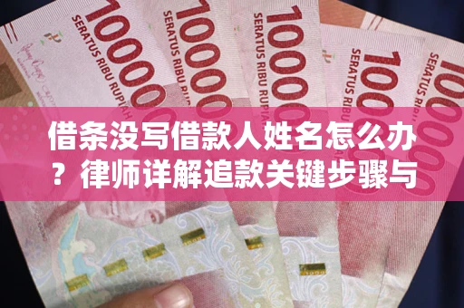 济南借条没写借款人姓名怎么办？律师详解追款关键步骤与证据链构建