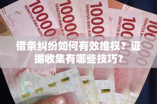 济南借条纠纷如何有效维权？证据收集有哪些技巧？