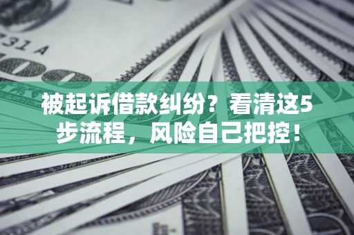 济南被起诉借款纠纷？看清这5步流程，风险自己把控！